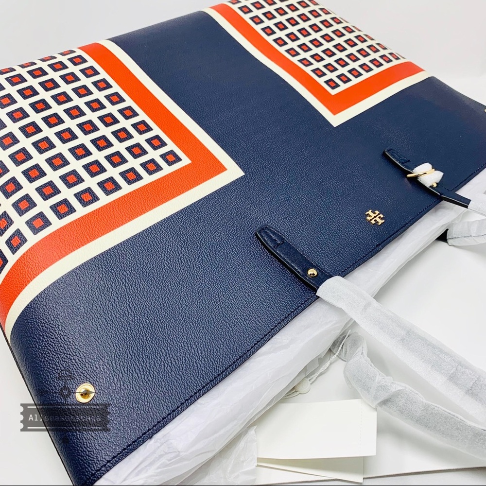 Tory burch Kerrington Milano navy Square Tote Bag - Picture 4 of 6